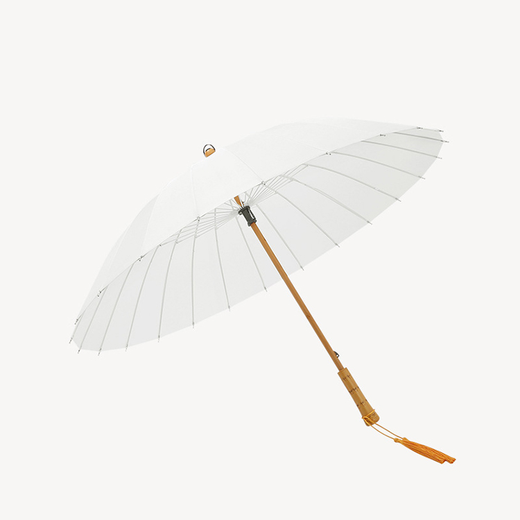 Parapluie en bois de voyage de mariage de parapluie droit automatique de couleur multicolore japonaise pour la pluie